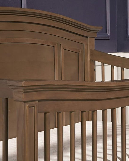 NAMESAKE Durham 4-in-1 Convertible Crib in Derby Brown, Greenguard Gold Certified - LeafyLoom