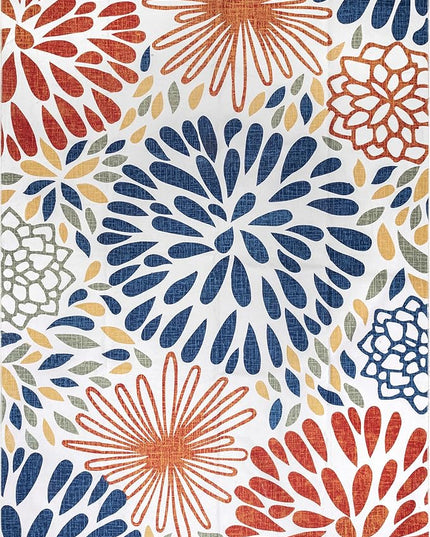 nuLOOM McEwen Bohemian Floral Machine Washable Ultra Thin Area Rug, 3' x 5', Multi - LeafyLoom