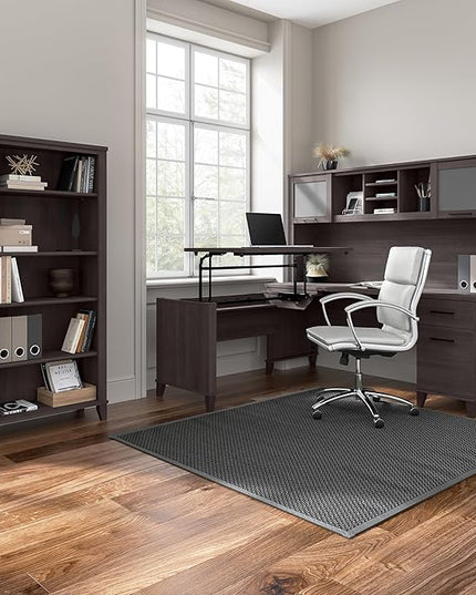 Bush Furniture Somerset 2 Drawer Lateral File Cabinet in Storm Gray - LeafyLoom