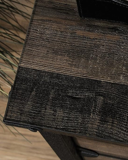 Sauder Steel River Lateral File, L: 30.08" x W: 20.75" x H: 29.53", Carbon Oak Finish - LeafyLoom
