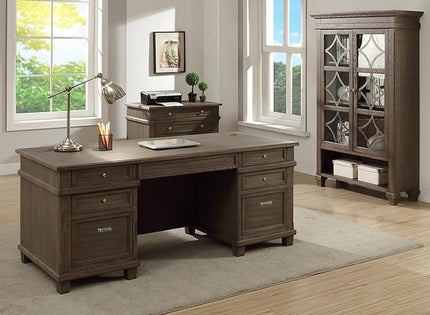 Martin Furniture Lateral File, Weathered Dove - LeafyLoom