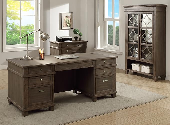 Martin Furniture Lateral File, Weathered Dove - LeafyLoom