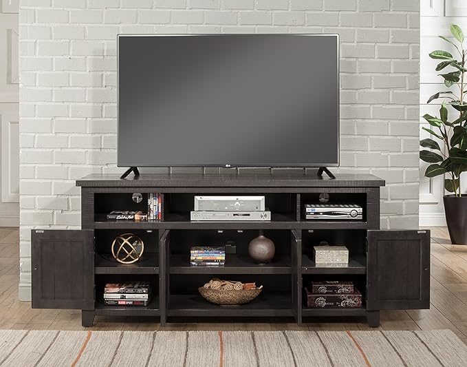 Martin Svensson Home West Mill 65" TV Stand, Grey - LeafyLoom