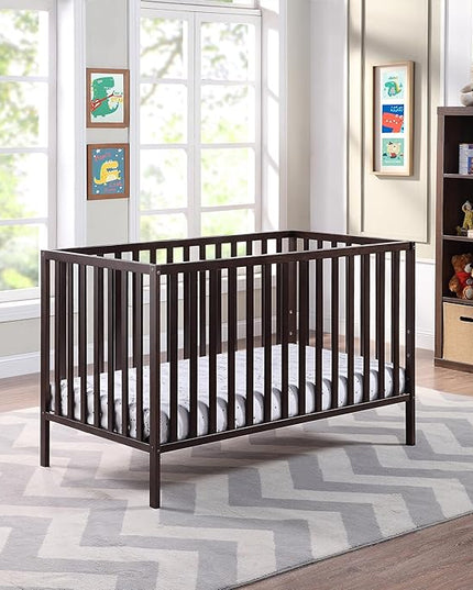 Suite Bebe Palmer 3 in 1 Convertible Crib - Quick Ship, Espresso - LeafyLoom