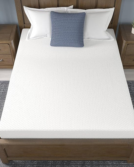Signature Design by Ashley Twin Size Chime 8 Inch Medium Firm Gel Memory Foam Mattress with Green Tea & Charcoal Extract - LeafyLoom