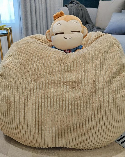 Bean Bag Chairs (No Filler),Bean Bag Cover,Stuffed Animal Storage Bean Bag,Toddler Bean Bag,Bean Bag for Adults,Kids,Teens,Large bean bag - LeafyLoom