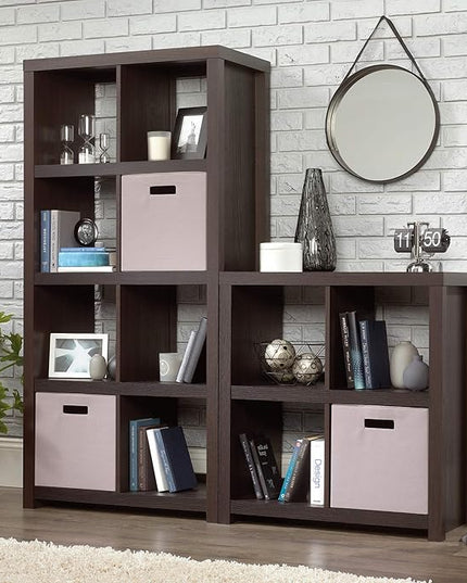 Sauder HomePlus 4-Cube Bookcase, Dakota Oak finish - LeafyLoom