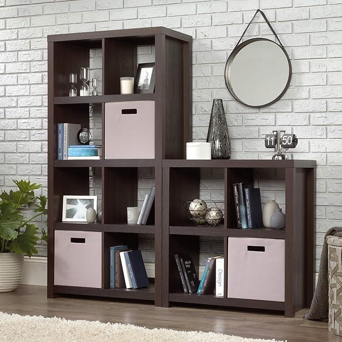Sauder HomePlus 4-Cube Bookcase, Dakota Oak finish - LeafyLoom
