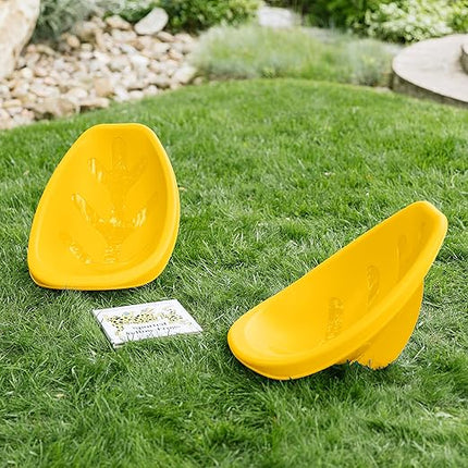ECR4Kids Leaf Floor Seat, Rocker Chair, Yellow, 6-Piece - LeafyLoom