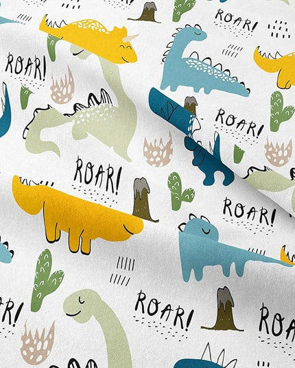 NINENINE Dinosaur Bedding Set for Kids,Twin Comforter Sets for Kids Boys,Blue Dinosaur Comforter Sets Cute Bed Set with 1 Comforter 1 Pillowcase - LeafyLoom