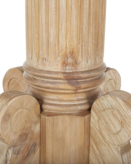 Safavieh Home Forest Traditional Rustic Natural Drop Leaf Dining Table - LeafyLoom