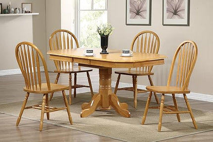 Sunset Trading Oak Selections Dining Chair, Light Finish - LeafyLoom