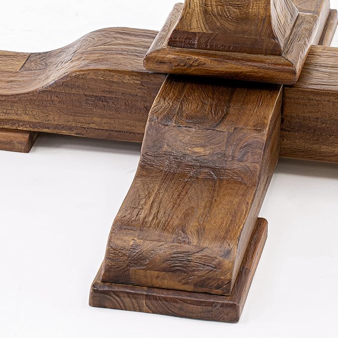 East West Furniture I3AB5-N35 Irving 5 Piece Room Set Includes a Round Dining Table with Pedestal and 4 Doeskin Linen Fabric Upholstered Parson Chairs, 48x48 Inch - LeafyLoom