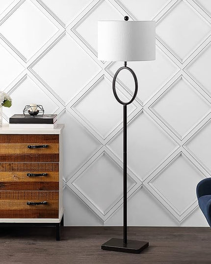 JONATHAN Y JYL1089B April 61" Metal Modern Contemporary LED Floor Lamp, Modern, Contemporary, Glam, Traditional, Office, Living Room, Family Room, Dining Room, Bedroom, Foyer, Oil Rubbed Bronze - LeafyLoom