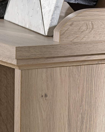Sauder Barrister Lane Cubby Bookcase/ Book Shelf for Storage and Display, Salt Oak finish - LeafyLoom