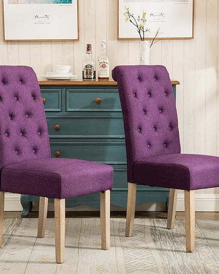 NicBex Haerin-SD-00143-LWJ Dining Chairs, 26"x18"x39.2", Purple - LeafyLoom
