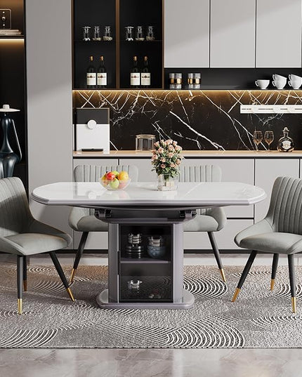 Alunaune Upholstered Grey Dining Chairs Set of 2 Modern Kitchen Chairs, Mid Century Accent Chair Faux Suede Armless Leisure Chair Living Room Desk Side Chair - LeafyLoom