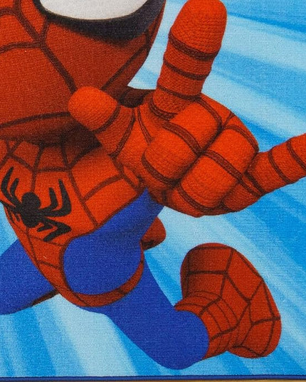 Gertmenian Kids Playroom & Game Room Carpet | Marvel Spidey and Amazing Friends Childrens Rug | Kids Home Decor, Perfect Area Rug for Boys & Girls Playroom, Bedroom | 54x78 Large, Cyan Blue, 19431 - LeafyLoom