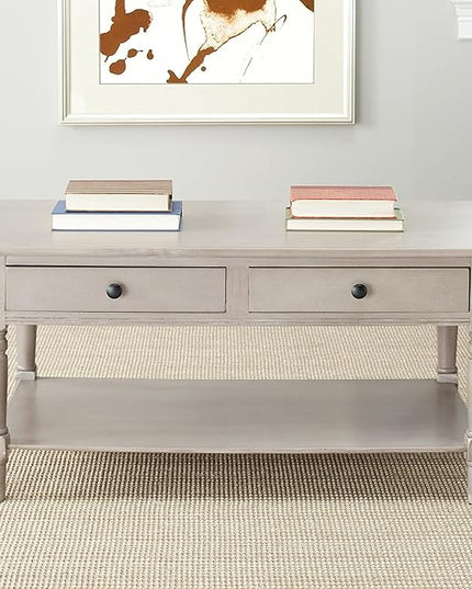 Safavieh American Homes Collection Boris Vintage Grey Coffee Table - LeafyLoom