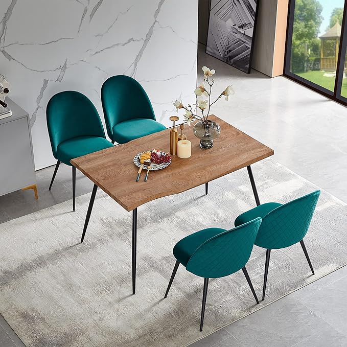 NicBex Haerin-SD-00332-LWJ Dining Chairs, 21.3"x20.5"x33.1", Green - LeafyLoom