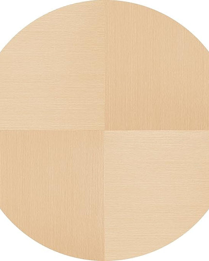 NicBex 42Inch Round Dining Table,Modern Kitchen Table with Printed Wood Grain Tabletop and Metal Base for 2 to 4,Leisure Coffee Table for Kitchen,Small Space,Dining Living Room,Space-Saving,Natural - LeafyLoom