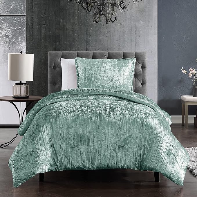 Riverbrook Home Turin Comforter Set, Twin, Spa, 2-Piece Set - LeafyLoom