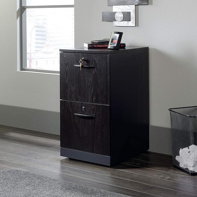 Sauder County Line Dresser, L: 15.55" x W: 19.45" x H: 28.54", Bourbon Oak Finish - LeafyLoom
