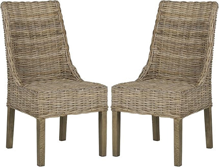 Safavieh Home Collection Suncoast Brown Dining Chair - LeafyLoom