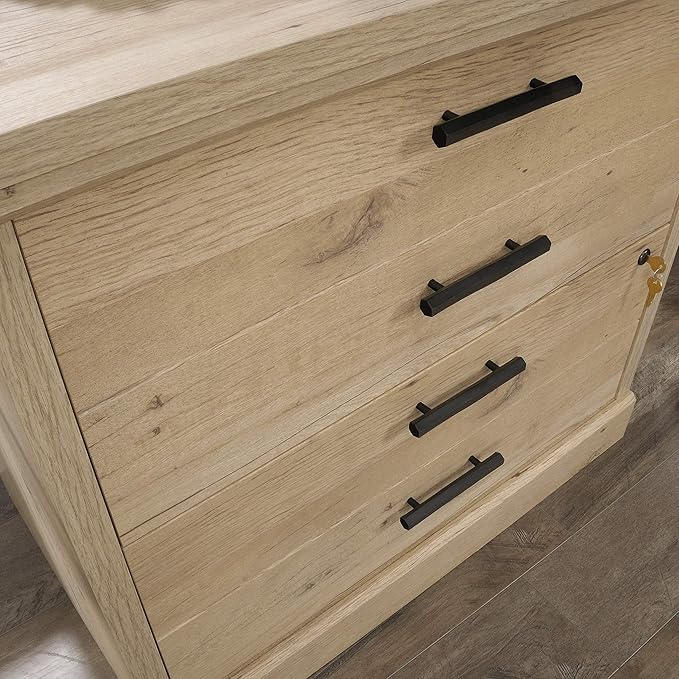 Sauder Aspen Post Lateral File, L: 31.26" x W: 19.45" x H: 29.72", Prime Oak Finish - LeafyLoom