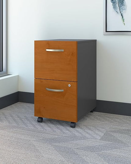 Bush Business Furniture Series C Home Office Furniture Set, Natural Cherry - LeafyLoom