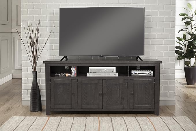 Martin Svensson Home West Mill 65" TV Stand, Grey - LeafyLoom