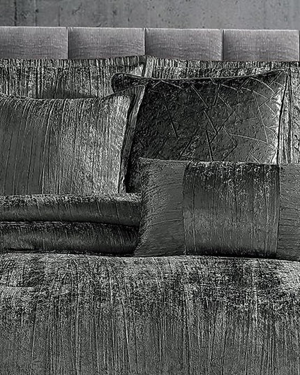 Riverbrook Home Turin Comforter Set, Queen, Charcoal, 7-Piece Set - LeafyLoom