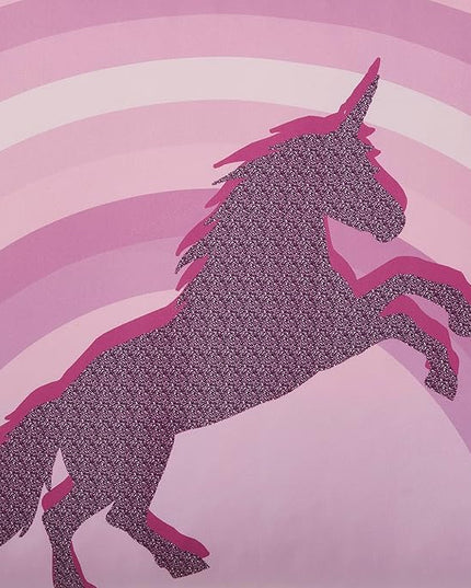 Kids Bedding Set Bed in a Bag for Boys and Girls Toddlers Printed Sheet Set and Comforter, Twin, Unicorn Forever - LeafyLoom