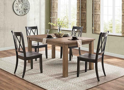 Homelegance Dining Chair (Set of 2), Wood, Black - LeafyLoom