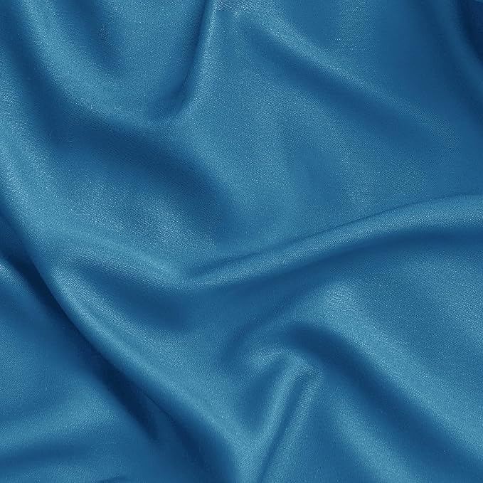 Bedsure King Size Sheet Set, Cooling Sheets King, Rayon Derived from Bamboo, Deep Pocket Up to 16", Breathable & Soft Bed Sheets, Hotel Luxury Silky Bedding Sheets & Pillowcases, Bluejay - LeafyLoom