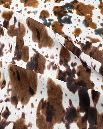 Tailor Shop Cow Print Bedding Sets,Kids Twin Bedding Set,Cow Print Comforter Set for Boys Teens Girls,Black White Queen Soft Microfiber Cowhide Bedding Set with 1 Comforter and 1 Pillowcases… - LeafyLoom