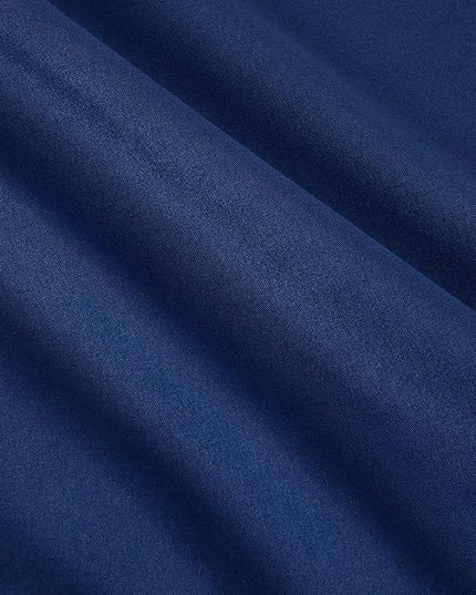 Amazon Basics 2 Piece Microfiber Kid's Comforter and Pillow Sham Set, Toddler, Navy, Solid - LeafyLoom