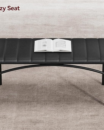 GAOMON Dining Table Set for 4, Kitchen Table with Upholstered Chairs and Bench, 4-Person Dining Room Table Set, Rectangular Kitchen Table Set for Small Space, Apartment, Home, Studio, Rustic Black - LeafyLoom