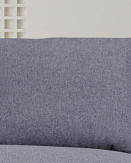U Shaped Convertible Sectional Sofa with Double Chaise and Pull Out Bed , Fabric Upholstered Reversible Corner Couch Sleeper Sofabed w/ Storage , 5 Seater Sofacama with Throw Pillows for Living Room - LeafyLoom