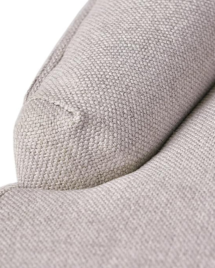 Hayden Fabric Dining Chairs, 2-Pcs Set,Polyester, Light Grey - LeafyLoom