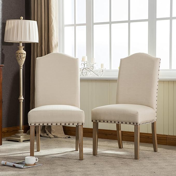 NicBex Haerin-SD-00154-LWJ Dining Chairs, 25"x20"x41", Beige - LeafyLoom
