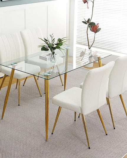 NicBex Haerin-SD-00369-LWJ Dining Chairs, 17.5"x22.8"x35.6", White - LeafyLoom