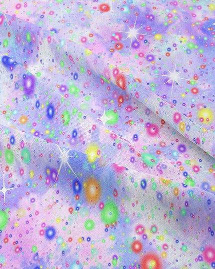 Girls Queen Comforter Set, Purple Blue Tie Dye Comforter, Colorful Glitter Comforter Set, Girls Bedding Sets for Kids Teens (3 Pieces, 1 Comforter + 2 Pillowcases) - LeafyLoom