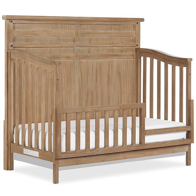 Evolur Andorra Convertible Crib Toddler Guard Rail I Full Assembly I Lasting Quality - LeafyLoom