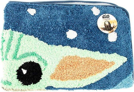 Jay Franco Star Wars The Mandalorian Blue Space Tufted Polyester Bath Rug, Kids Bath Features Baby Yoda Grogu (Official Star Wars Product) - LeafyLoom