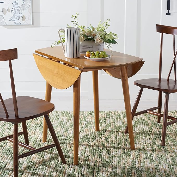 Safavieh Home Collection DTB1401 Table, Light Oak - LeafyLoom