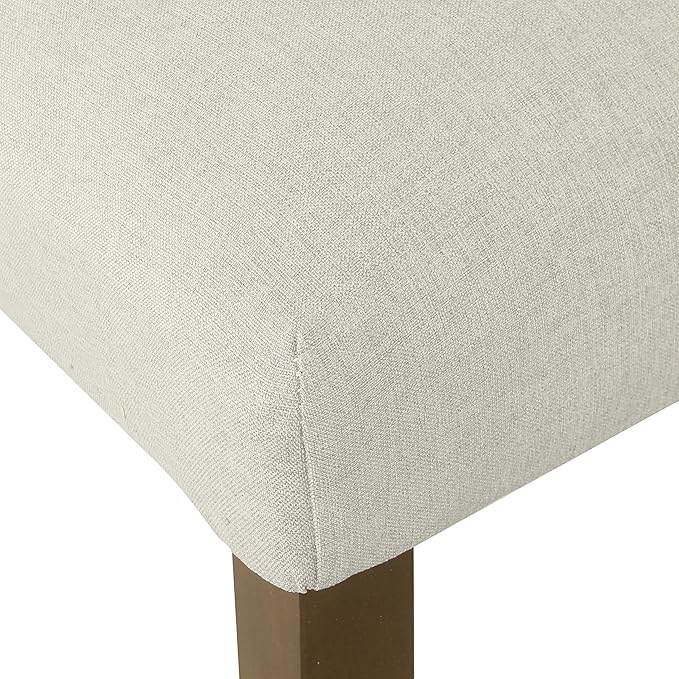 HomePop Classic Parsons Dining Chairs, Pack of 2, Soft Gray Woven - LeafyLoom