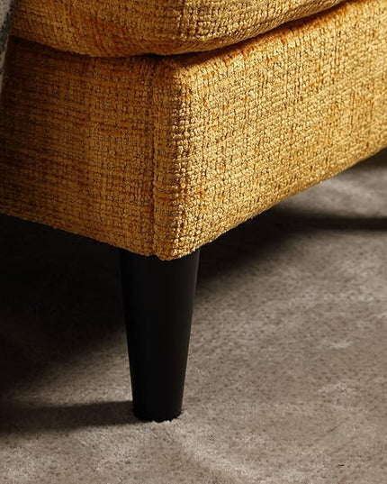 Convertible Sectional Sofa with Movable Storage Ottoman and Cupholders, 3 Seater L-Shaped Corner Couch,Chenille Upholstered Furniture w/Detachable Thicked Cushions for Living Room, Small Space - LeafyLoom