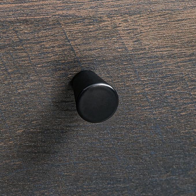 HOMCOM Industrial Style Home Office Desk with Filing Cabinet Storage Drawer for Letter Size Papers and Steel Frame, Black/Walnut - LeafyLoom