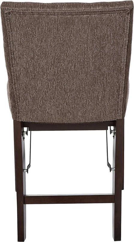 MECO STAKMORE Parson’s Folding Chair Espresso Finish, 20.25D x 17.5W x 33.875H in (Set of 2) - LeafyLoom